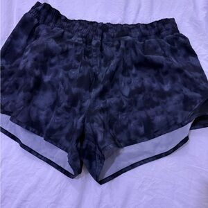 All in Motion Black Pattern Women's Athletic Shorts